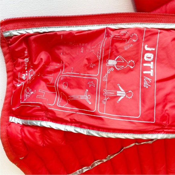 JOTT Kids Light Puff Down puffer Jacket Oscar Boys 12/14 Years Orange - Picture 7 of 9